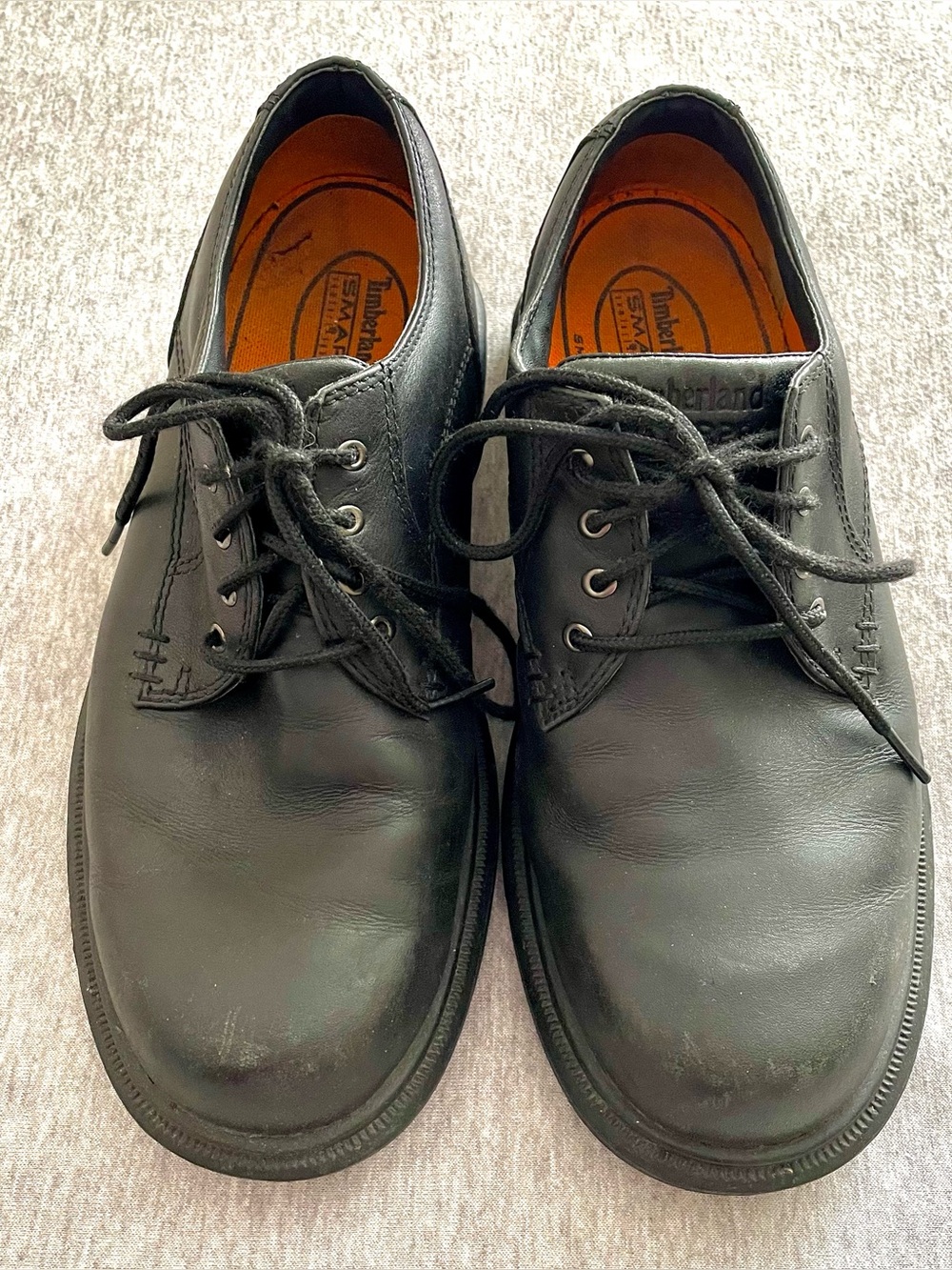 Timberland Men's Size 7M Black Leather Lace Up Oxford Waterproof Shoes